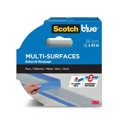 1069988 - SCOTCHBLUE™ MULTI-SURFACE MASKING TAPE, 36 MM X 41 M, 1