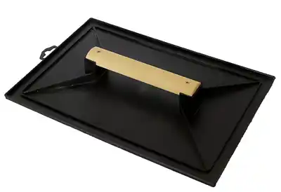 1063733 - SCHUURBORD ZWART 18 X 27 CM PLASTIEK, HOUTEN HANDVAT