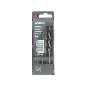 1065485 - METAALBOOR HSS CO5% DIN 338 MACK SET 6-DELIG 2-8MM
