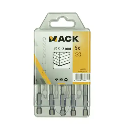 1066961 - STEENBOOR EL.SCHR.DR. MACK SET 5-DELIG 3-8MM