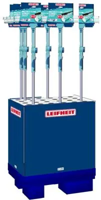 1071525 - LEIFHEIT DISPLAY RAAMWISSER L 120-200CM (12ST.)