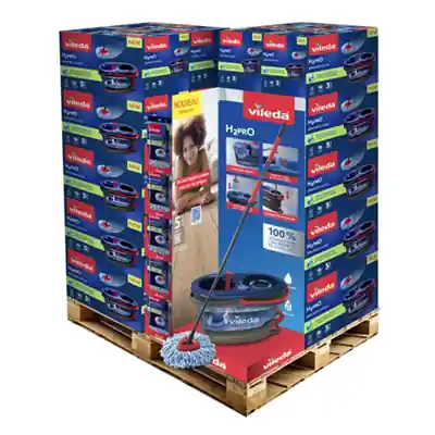 1078274 - PALLET H2PRO SPINMOP W DEMO CORNER + REFILLS