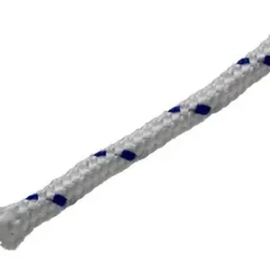 1014932 - PP GEVLOCHTEN WIT/BLAUW STRENG5MM 20M
