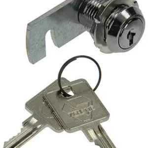 1013583 - 1 BRIEVENKASTSLOT VERCHROOMD 22MM