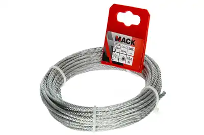 1015814 - VERZINKTE STAALKABEL 6X7 10M 3MM WLL 100 KG DIN EN 12385-4
