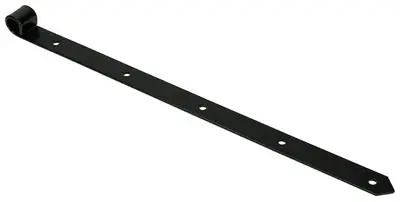 1013728 - ENKEL LUIKSCHARNIER ZWART 50 CM DIA 18 MM