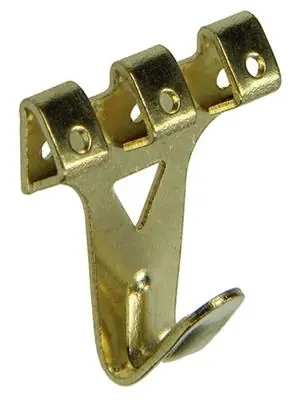 1017856 - KADERHAAK STAAL VERMESSINGD 4ST 30 X 34 MM