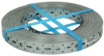 1014042 - GEPERFOREERD BANDIJZER, VERZINKT 25MMX1MMX25M