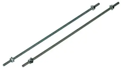 1017660 - DRAADEINDE + SLUITRING + MOER VERZ. 2ST M4 X 200 MM