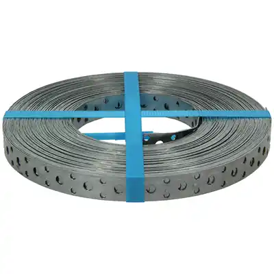1014218 - GEPERFOREERD BANDIJZER, VERZINKT 17MMX0.8MMX25M