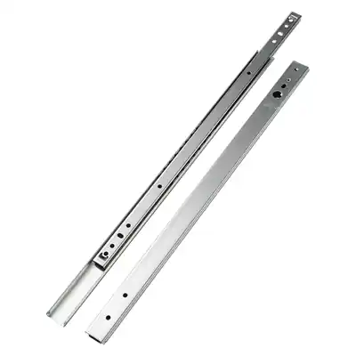 1071214 - 2 KOGELLADEGELEIDERS 27MM GEDEELTELIJK UITTREKBAAR 45CM