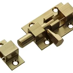 1013714 - 1 SCHUIFGRENDEL MESSING GEPOLIERD A 40 - B 13 mm