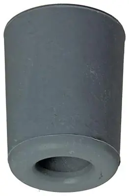 1047634 - DEURSTOP RUBBER + SCHROEF GRIJS 40 X 50 MM 2 ST/PCS
