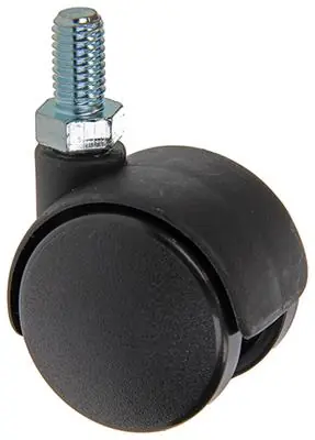 1014390 - DUBBEL ROL ZWART SCHROEFDRAAD 35MM