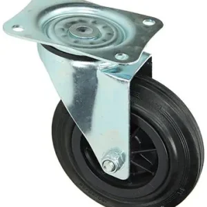 1049128 - ZWENKWIEL BEVESTIGINGSPLAAT RUBBER MET NYLON VELG 160MM