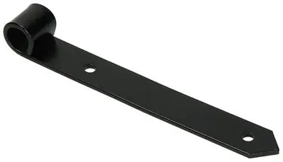 1013235 - ENKEL LUIKSCHARNIER ZWART 20 CM DIA 18 MM