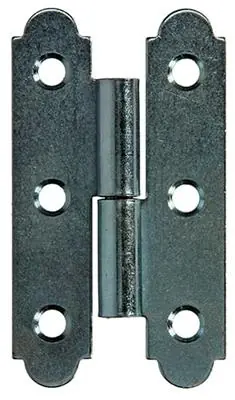 1013258 - 2 SPAANSE PAUMELLEN RECHTS VERZINKT H 80 x B 45mm