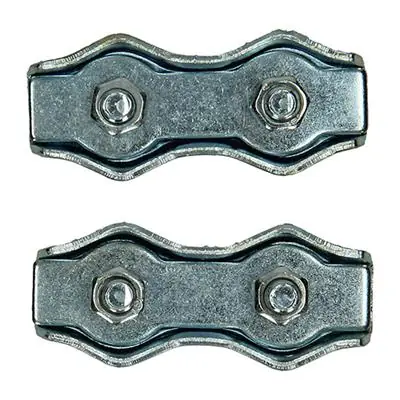 1008497 - MACK 2 STAALDRAADKLEMMEN 5MM DUPLEX VERZINKT