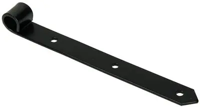 1013236 - ENKEL LUIKSCHARNIER ZWART 25 CM DIA 18 MM