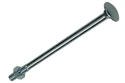 1017575 - HOUTBOUT + MOER STAAL VERZINKT3 ST M6 X 100 MM
