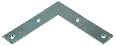 1014294 - 8 PLATTE WINKELHAKEN VERZINKT 100X100X20MM