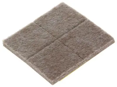 1047686 - SUPER-VILT ZELFKLEVEND BEIGE 34 X 34 MM 8 ST/PCS