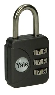 1018566 - BAGAGE-CIJFERHANGSLOT GRIJS YP1/28/121/1G YALE 28MM
