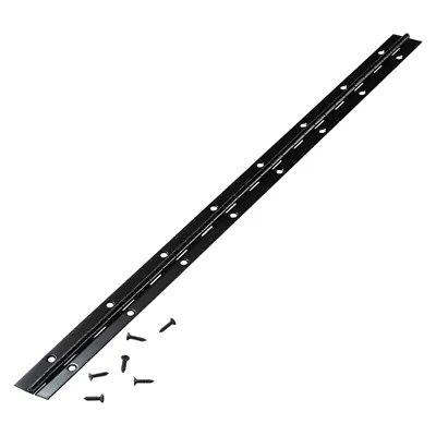 1071201 - PIANO SCHARNIER ZWART L 48 CM X 28 MM