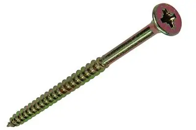 1017997 - SPAANPLAATSCHROEF VZ KOP GEELVERZ. 16ST 6,0 X 90 MM