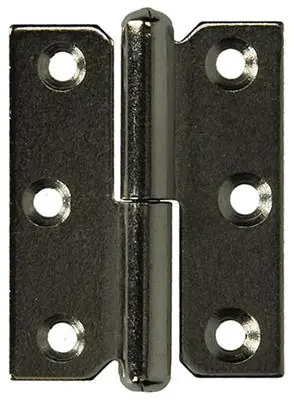 1013352 - 2 MEUBELPAUMELLEN LINKS VERNIKKELD H 50 x B 40 mm