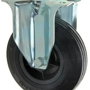 1049127 - VAST WIEL BEVESTIGINGSPLAAT RUBBER MET NYLON VELG 125MM