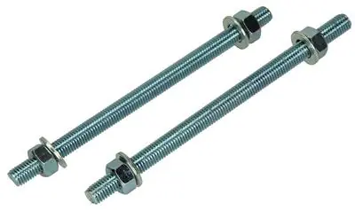 1017665 - DRAADEINDE + SLUITRING + MOER VERZ. 2ST M12 X 200 MM