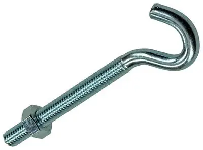 1017811 - SCHROEFHAAK METRISCH + MOER VERZINKT 3ST M6 X 60 MM