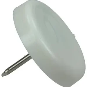 1047753 - STOELGLIJDER NAGEL KUNSTSTOF WIT Ø 28 MM 4 ST/PCS