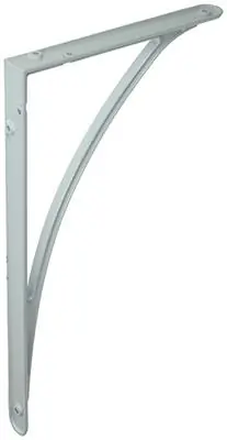 1015319 - VERSTERKTE KONZOOL ALU WIT 350X200 MM