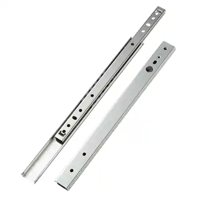 1071212 - 2 KOGELLADEGELEIDERS 27MM GEDEELTELIJK UITTREKBAAR 30CM
