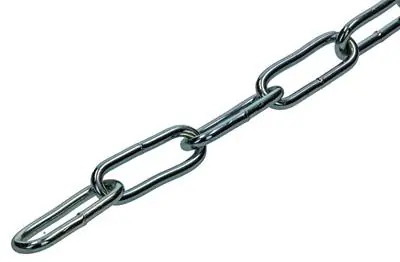 1004999 - KETTING SCHAKEL LANG DIN5685-1Ø 3MM L 26MM 2M WWL 40 KG