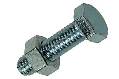 1017613 - TAPBOUT + MOER STAAL VERZINKT 6 ST M8 X 30 MM