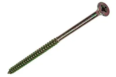 1017262 - SPAANPLAATSCHROEF VZ KOP GEELVERZ. 4 ST 5,0 X 100 MM