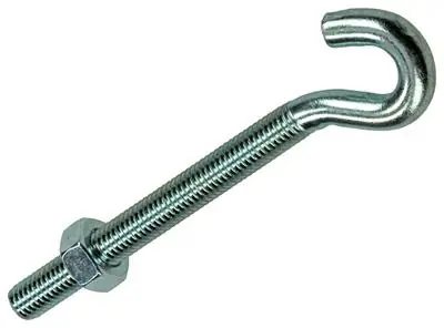 1017813 - SCHROEFHAAK METRISCH + MOER VERZINKT 2ST M8 X 80 MM
