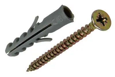 1017897 - PLUG + SCHROEF POLYETHYLEEN 10 ST 8 MM 5,0 X 50 MM
