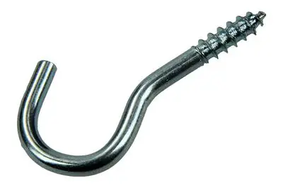 1017797 - SCHROEFHAAK STAAL VERZINKT 10ST 3,5 X 20 MM