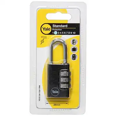 1065197 - HANGSLOT 28MM ALU ZWART STD YALE