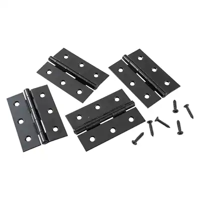 1071170 - 4 ZWARE SCHARNIEREN ZWART H 76 X B 50 MM