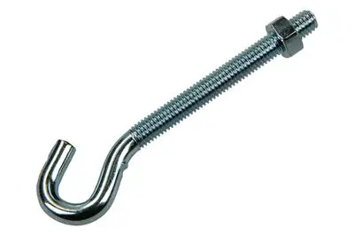 1017810 - SCHROEFHAAK METRISCH + MOER VERZINKT 4ST M5 X 50 MM