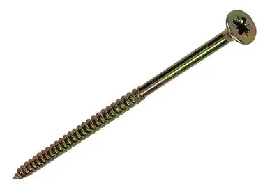 1017268 - SPAANPLAATSCHROEF VZ KOP GEELVERZ. 4 ST 6,0 X 120 MM