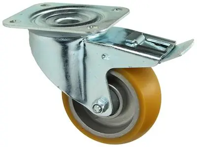 1058938 - ZWENKWIEL, PU LOOPVLAK PLAAT EN REM 100 MM