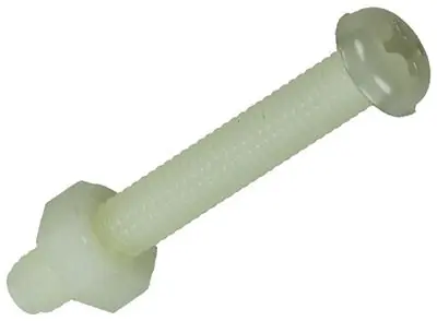 1017641 - METAALSCHROEF CYL. KOP + MOER NYLON 6 ST M4 X 30 MM