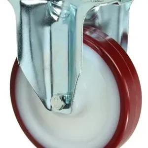 1058926 - VAST WIEL GESPOTEN PU LOOPVLAKNYLON VELG MET PLAAT 125 MM