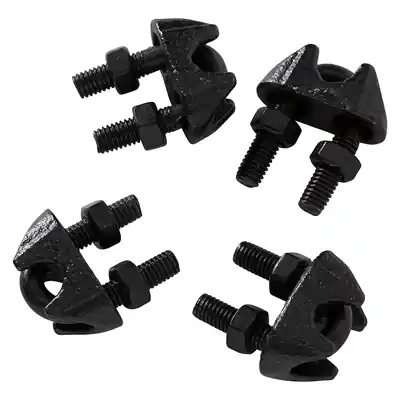 1072395 - MACK 4 STAALDRAADKLEMMEN 6MM ZWART
